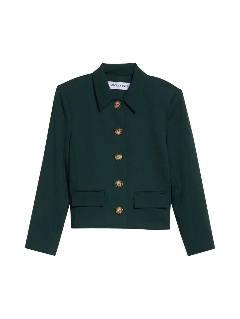 NEW, Veronica Beard Makayla Crop Jacket in Pine Sz 8 #SJ2719